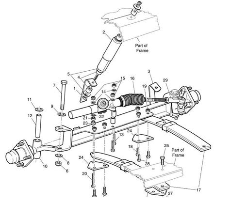 golf cart king steering box ez gas & electric 1994-2000|ezgo txt steering diagram.